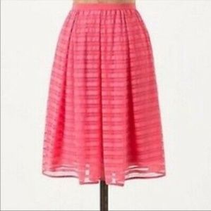 ANTHROPOLOGIE Lawn Part skirt pink